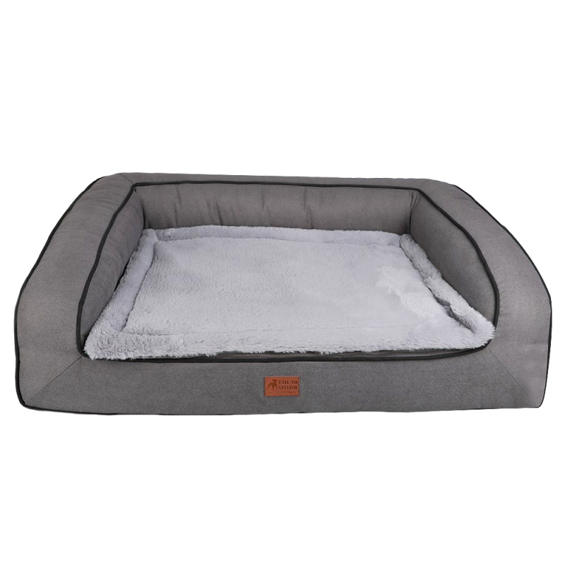 Manufacturer wholesale custom logo luxury washable dog large sofa bed egg orthopedic foam
