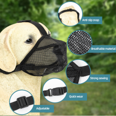 Wholesale Multi-size Black Adjustable Breathable Dog Muzzle