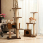 Manufacturer wholesale sisal stable wood scratcher cat tree house