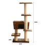 Manufacturer wholesale sisal stable wood scratcher cat tree house
