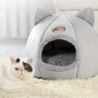 Manufacturer Wholesale Cute Design Warm Custom Logo Plush Cat Cave Bed