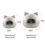 Manufacturer Wholesale Cute Design Warm Custom Logo Plush Cat Cave Bed