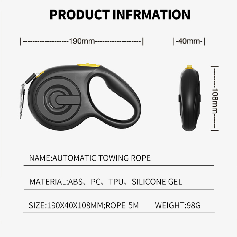 Wholesale 3m Retractable Adjustable Dog Leash