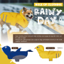 Manufacturer Wholesale Custom logo Waterproof Cute Design Dog Rain Coat