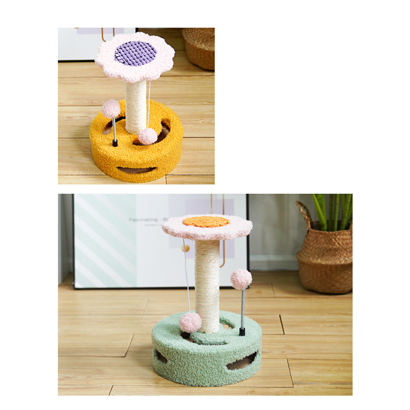 Manufacturer wholesale cute strawberry avocado small cat tree sun flower design
