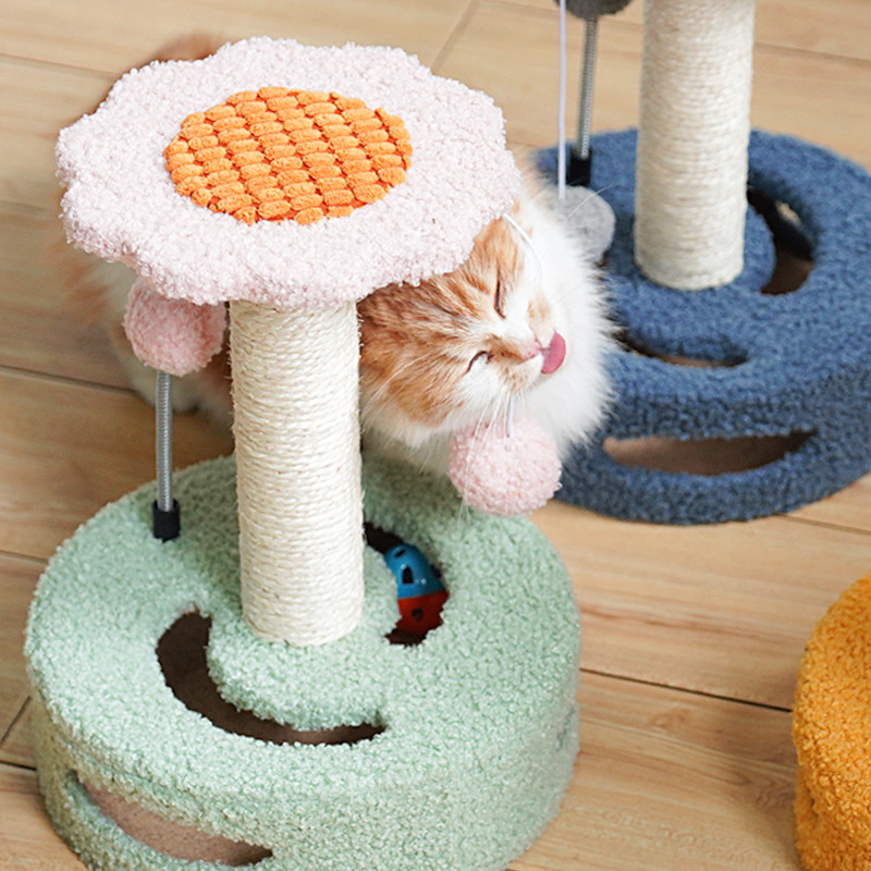 Manufacturer wholesale cute strawberry avocado small cat tree sun flower design