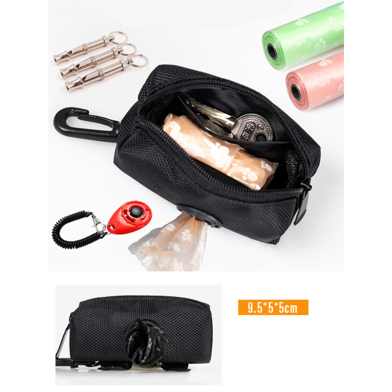 Manufacturer wholesale oxford cloth portable dog poop bag dispenser