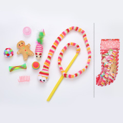 Manufacturer wholesale christmas cat toys set three design