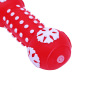 Manufacturer wholesale eco-friendly dumbbell snowflake snowman santa claus squeaky dog christmas vinyl toys