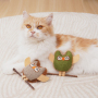 Manufacturer Wholesale Feather Ball Catnip Cat Plush Toys With Silvervine