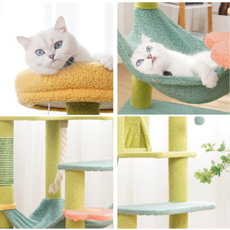 Manufacturer Wholesale Climbing Flower Cat Tree Large