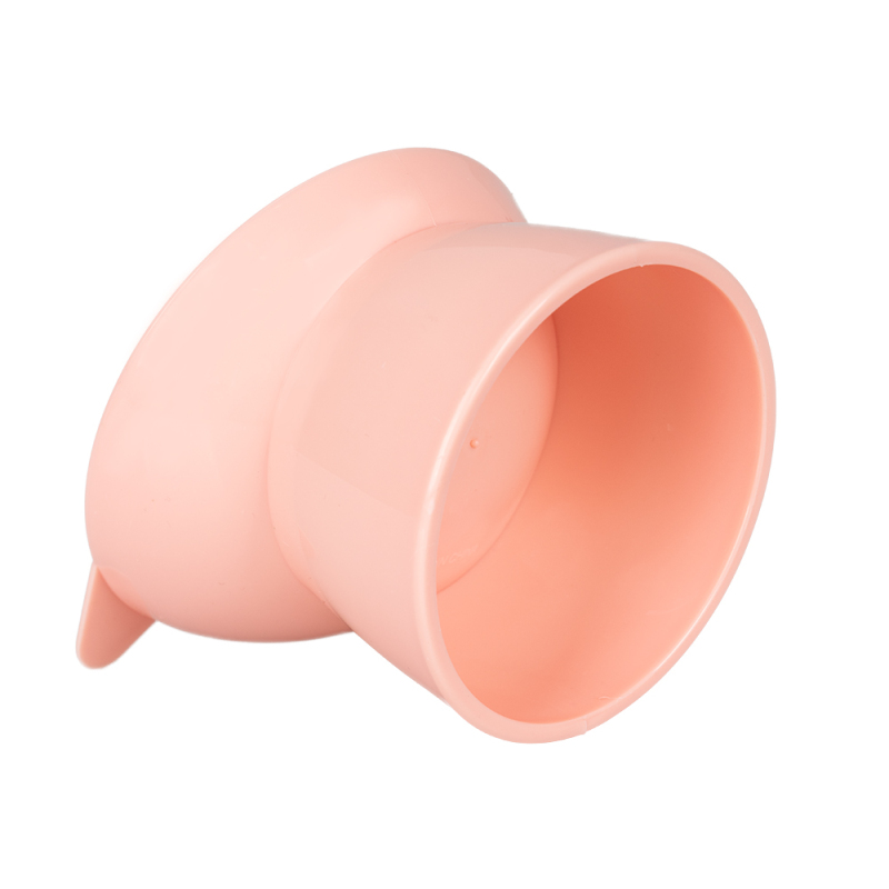 Manufacturer wholesale protect neck pink green blue plastic cat oblique bowl with ear