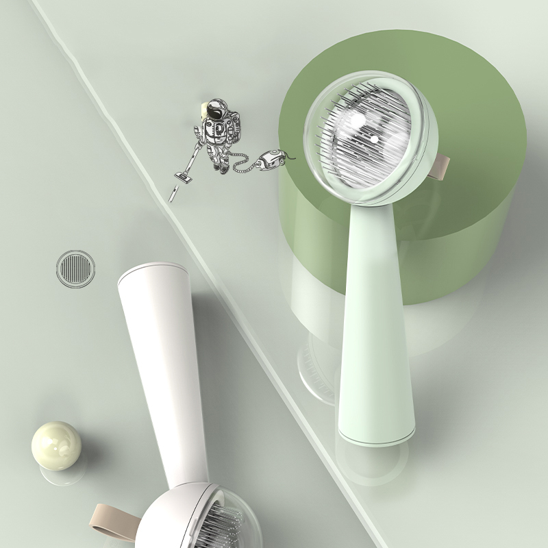 Manufacturer wholesale round design cat dog brush white green