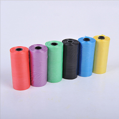Manufacturer wholesale PE custom logo printed dog poop bag pet waste bags