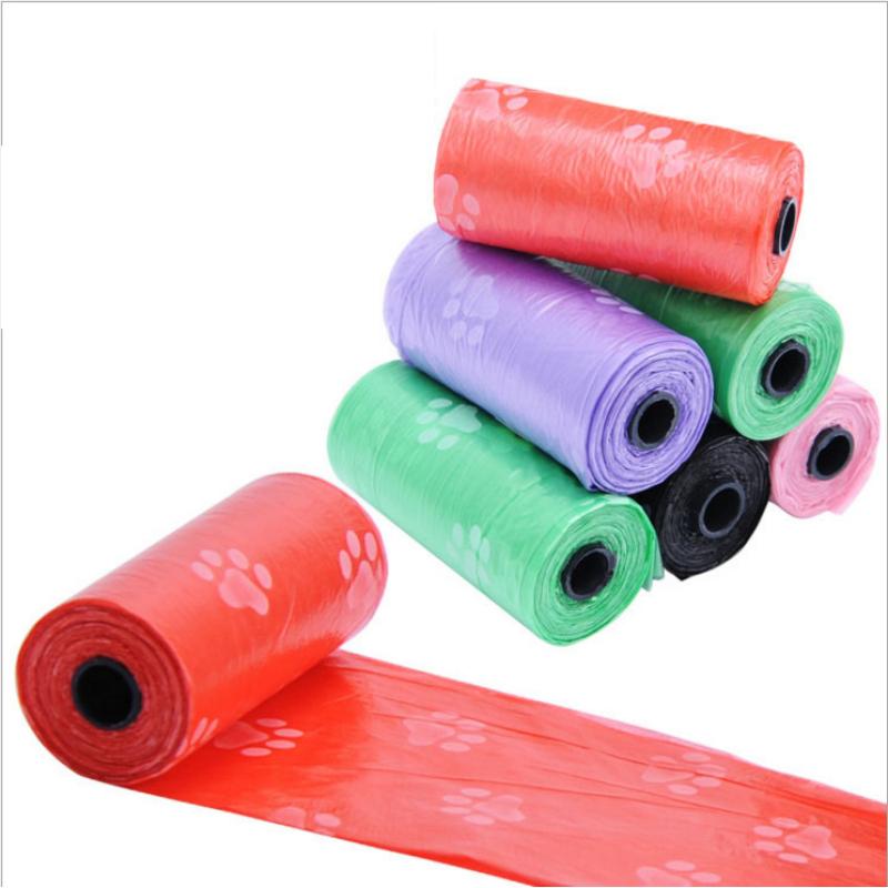 Manufacturer wholesale PE custom logo printed dog poop bag pet waste bags