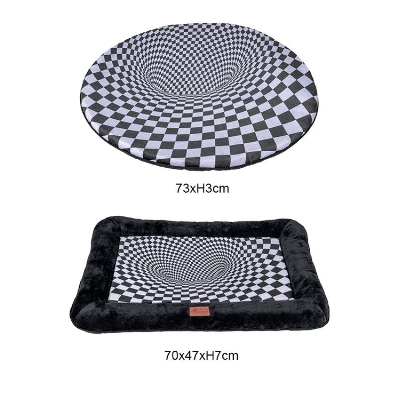Manufacturer wholesale black and white cat dog mat