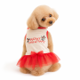 Wholesale Customized Red Dress Dog Pet Clothes Christmas