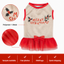 Wholesale Customized Red Dress Dog Pet Clothes Christmas
