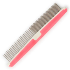 wholesale manufacturer stainless steel pink pet dog comb