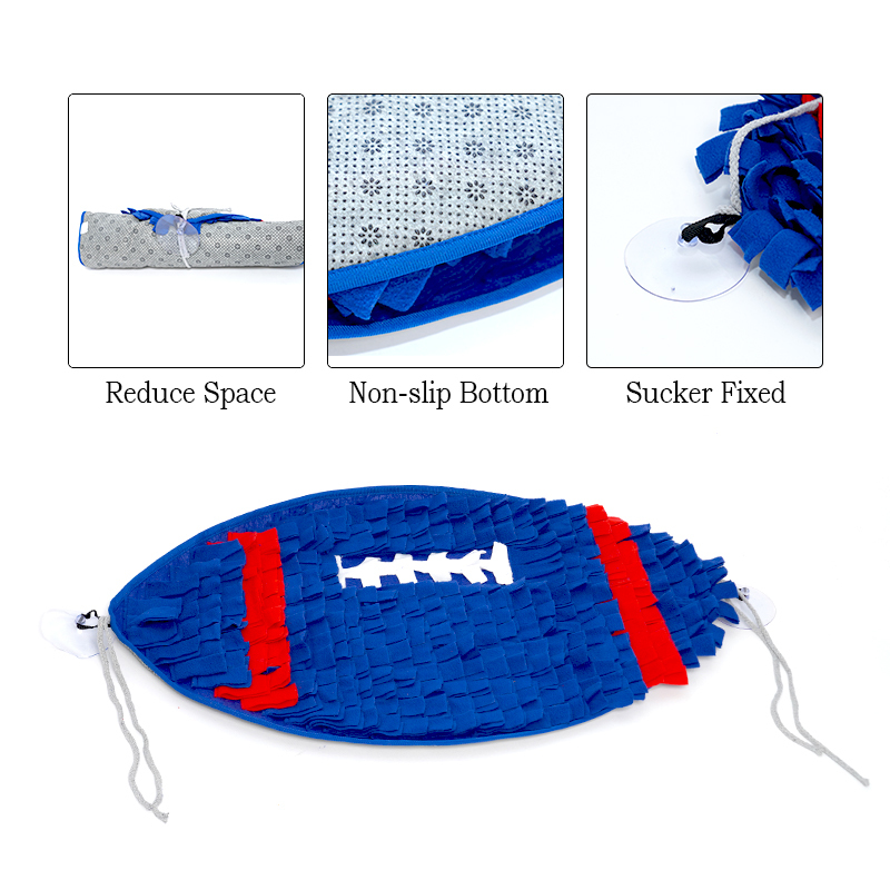 Manufacturer wholesale feeding portable fish shape design dog snuffle mat non slip