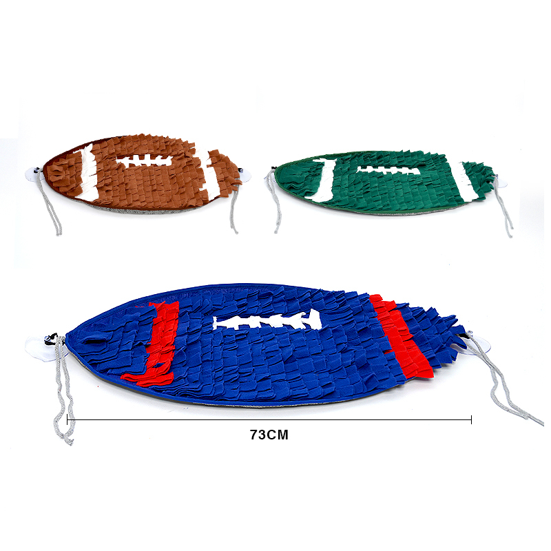 Manufacturer wholesale feeding portable fish shape design dog snuffle mat non slip