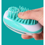Manufacturer wholesale blue green grooming tool pet cat dog bath brush
