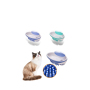 Manufacturer wholesale blue green grooming tool pet cat dog bath brush