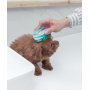 Manufacturer wholesale blue green grooming tool pet cat dog bath brush
