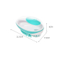 Manufacturer wholesale blue green grooming tool pet cat dog bath brush