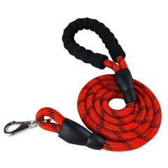 Manufacturer wholesale various colors durable nylon reflective pet dog rope leash