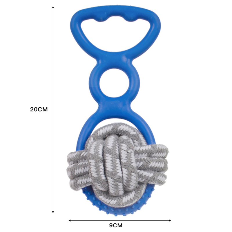 wholesale manufacturer free samples indestructible chew cotton rope  tpr dog toy set