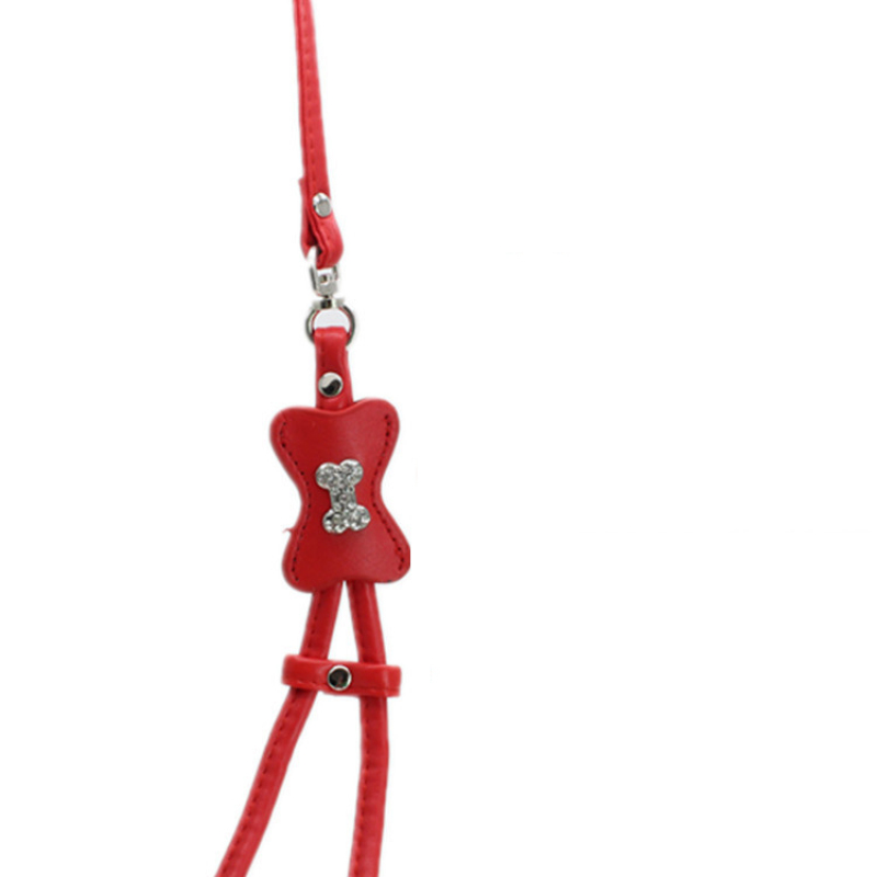 Hot new products adjustable PU pet dog leash and harness for sale