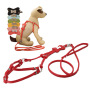 Hot new products adjustable PU pet dog leash and harness for sale