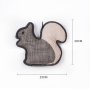 Manufacturer wholesale bite-resistence tesling material chew squirrel shape dog stuffed toys