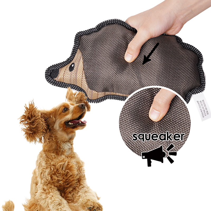 Manufacturer wholesale bite-resistence tesling material chew squirrel shape dog stuffed toys