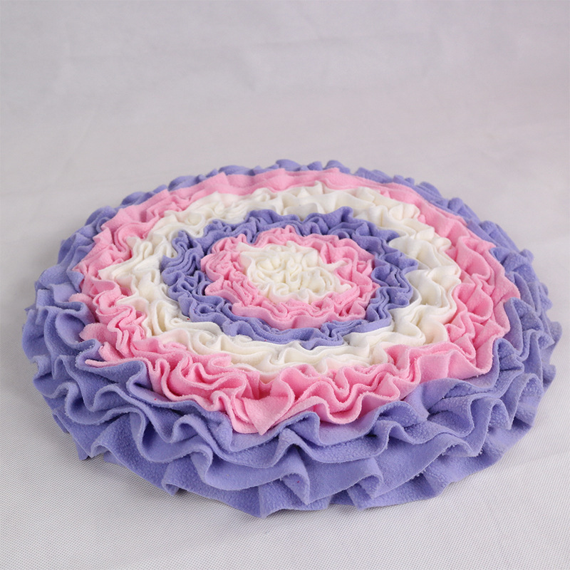 Manufacturer wholesale round multi-design dog snuffle training feed mats