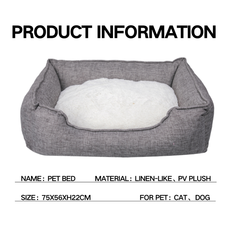 Manufacturer Wholesale Custom Logo Warm Pet Product Dog Bed Luxury