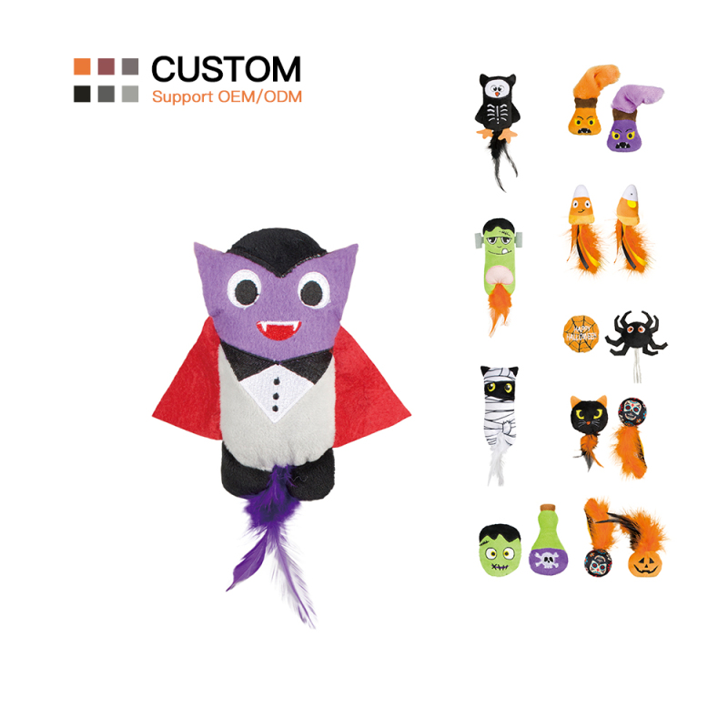 Manufacturer Wholesale Helloween Design Teaser Cat Wand Toys