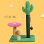 Manufacturer wholesale corduroy sisal flower cat cactus scratcher