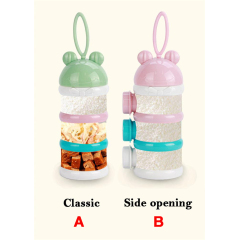 Manufacturer wholesale three layer portable carrier pet dog food container feeder bowl outdoor use