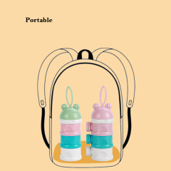 Manufacturer wholesale three layer portable carrier pet dog food container feeder bowl outdoor use