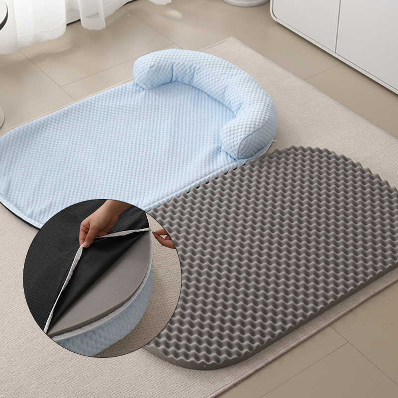 Manufacturer Wholesale Custom Logo Pet Dog Cooling Bed With Pillow