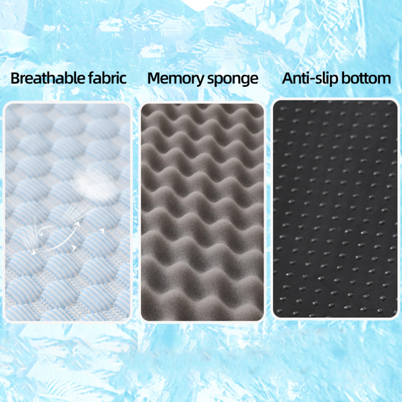Manufacturer Wholesale Custom Logo Pet Dog Cooling Bed With Pillow
