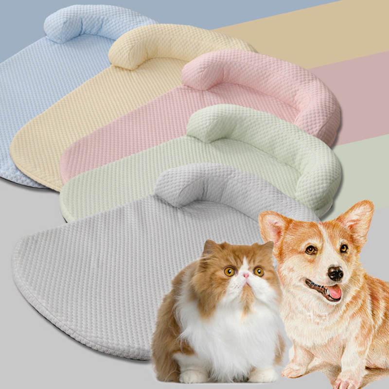 Manufacturer Wholesale Custom Logo Pet Dog Cooling Bed With Pillow