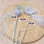 Wholesale 3 PCS Pack Grey Blue Pink Feather Cat Teaser Toy Set
