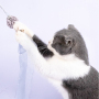 Wholesale 3 PCS Pack Grey Blue Pink Feather Cat Teaser Toy Set