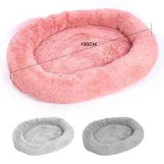 Wholesale Popular Giant Round Plush Cozy Humans Dog Bed For People Adults Washable Matress Memory Foam Large Size Pet Sofa Bed