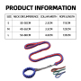 Wholesale Eight-strand Nylon Durable Large Dog Collar and Leash Set