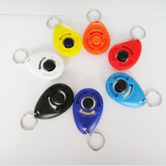 Manufacturer wholesale custom logo sound stop barking training whistle round dog clicker