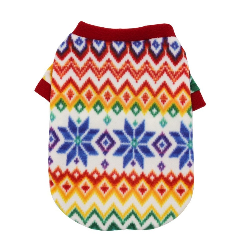 Wholesale Warm Short Plush Dog Christmas Clothes